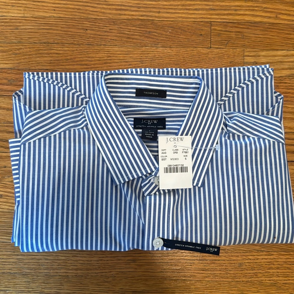 J.Crew Factory Stretch Wrinkle Free Shirt, Sz S